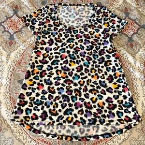 NWOT LuLaRoe XXS Classic - rainbow leopard!